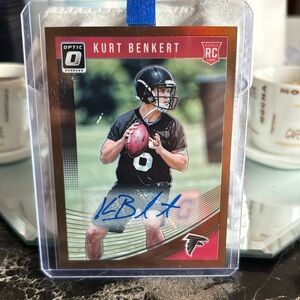 Kurt Benkert Autographed Sports Card